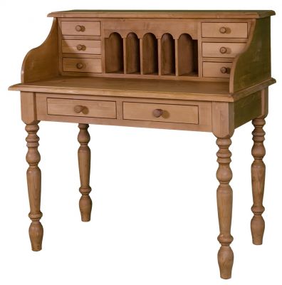 Secrétaire en bois massif brut ou patiné VS21